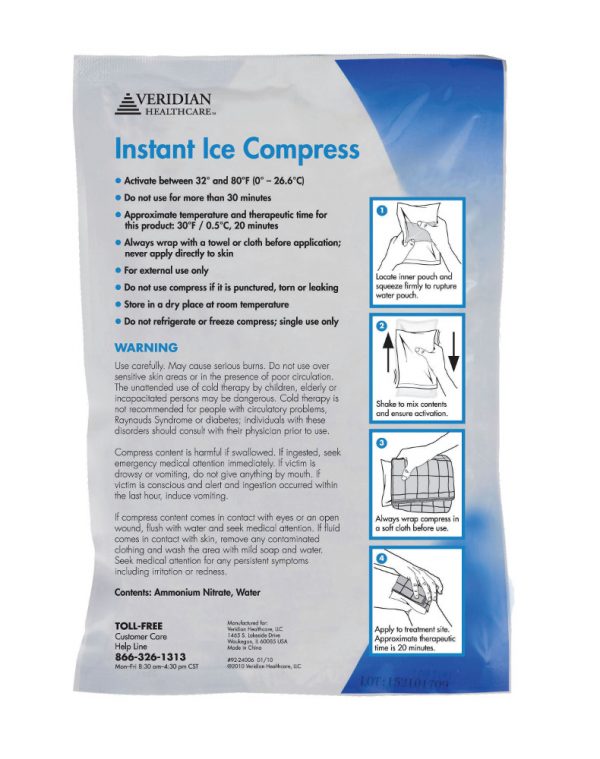 Instant Ice Compress - Single Use Packet